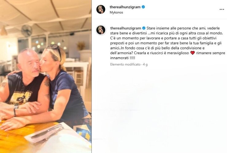 Michelle Hunizker ed Eros Ramazzotti