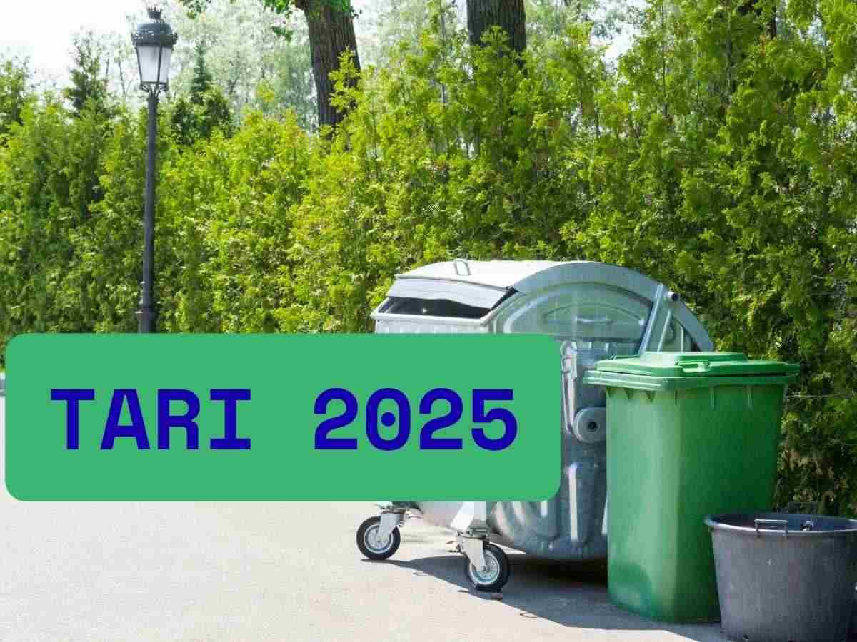 Bidoni spazzatura scritta Tari 2025