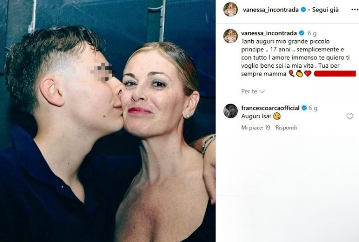Vanessa Incontrada e figlio Isal
