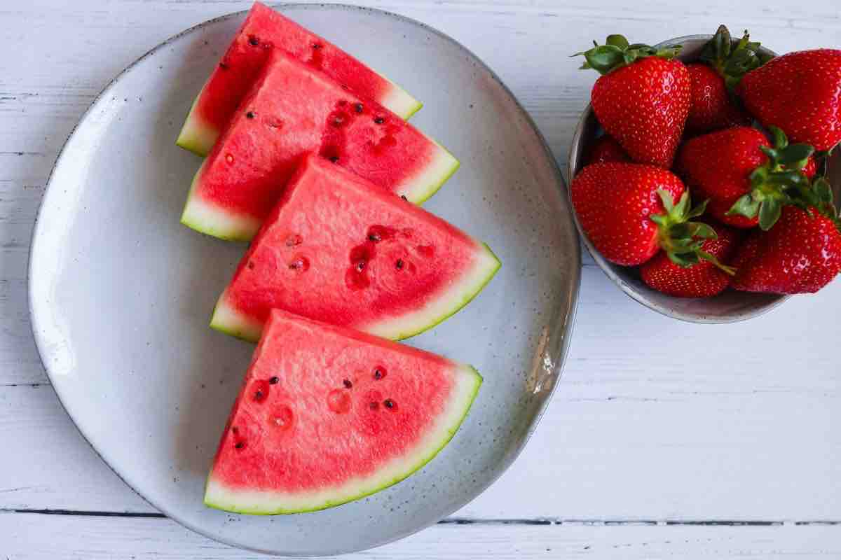 Anguria e fragole