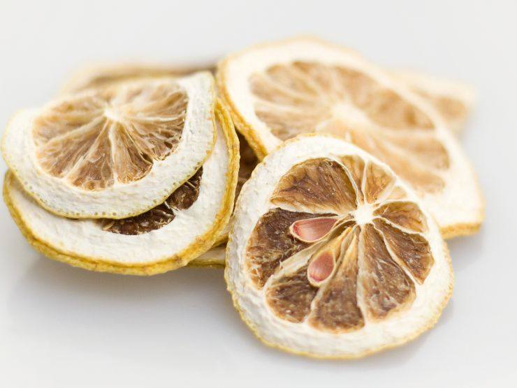 fettine di limone essiccato
