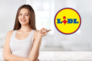 donna indica logo lidl bagno