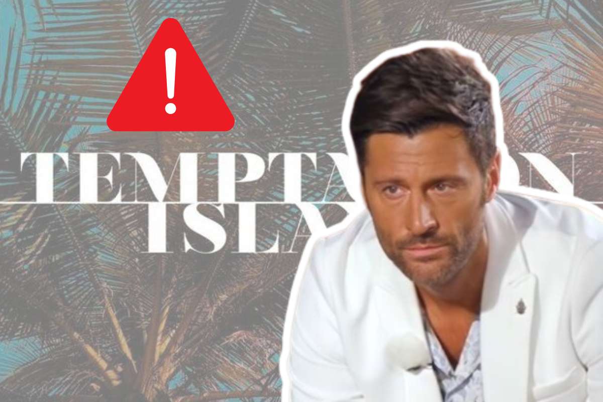 temptation island logo filippo bisciglia e simbolo pericolo