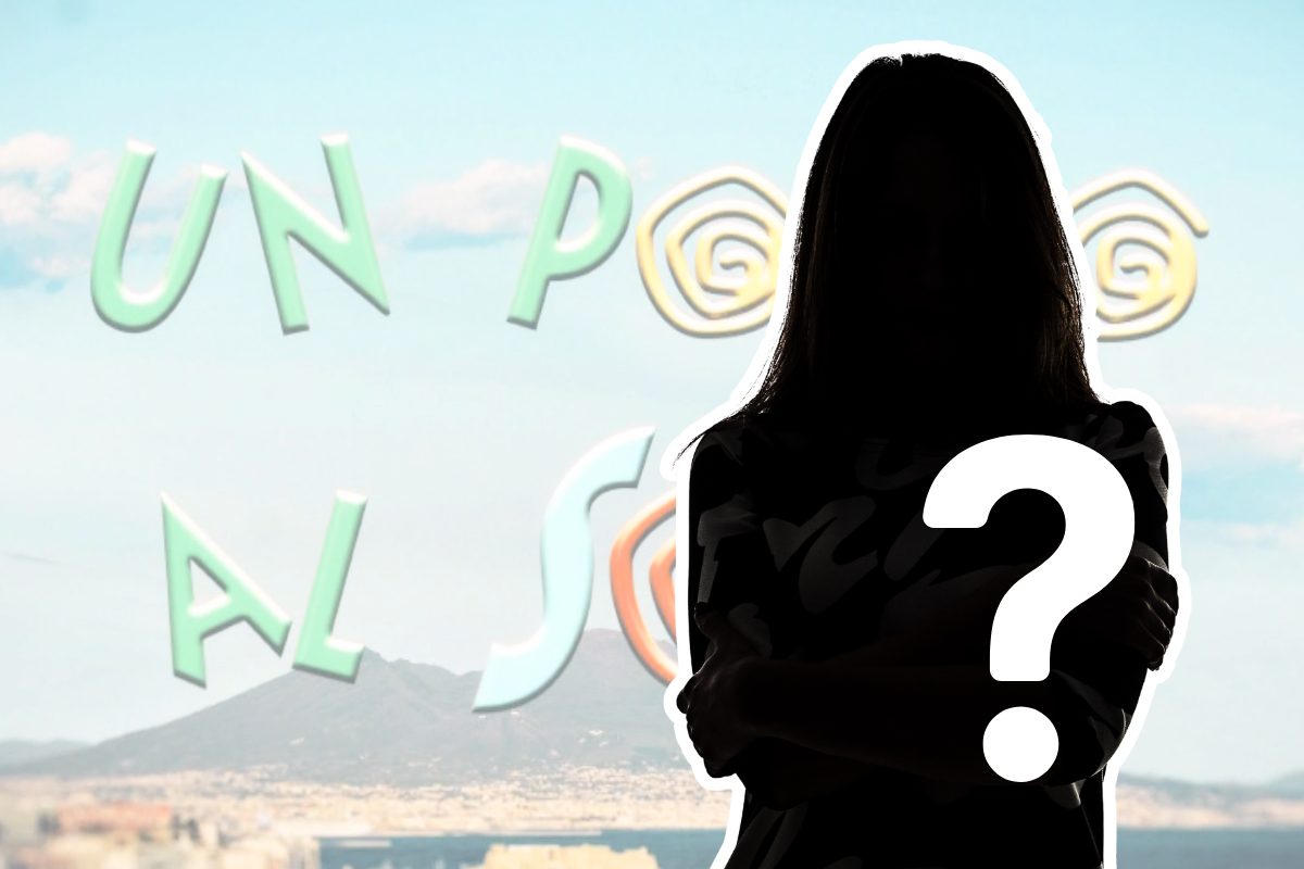 un posto al sole logo sagoma donna e punto interrogativo